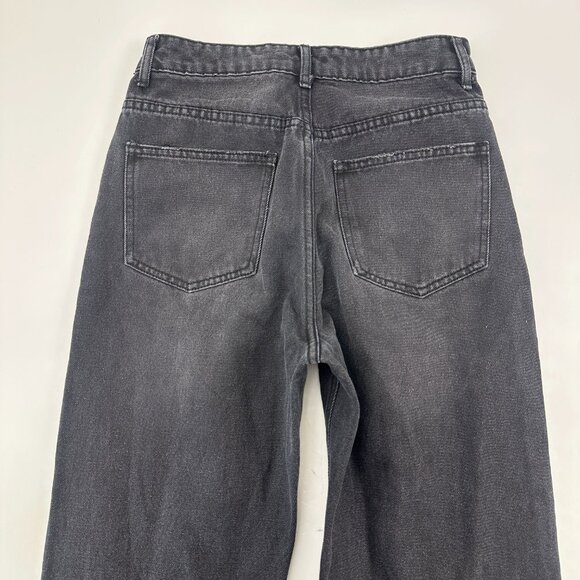 Shein Distressed Straight Women's size XS Black Denim jeans - Picture 5 of 5